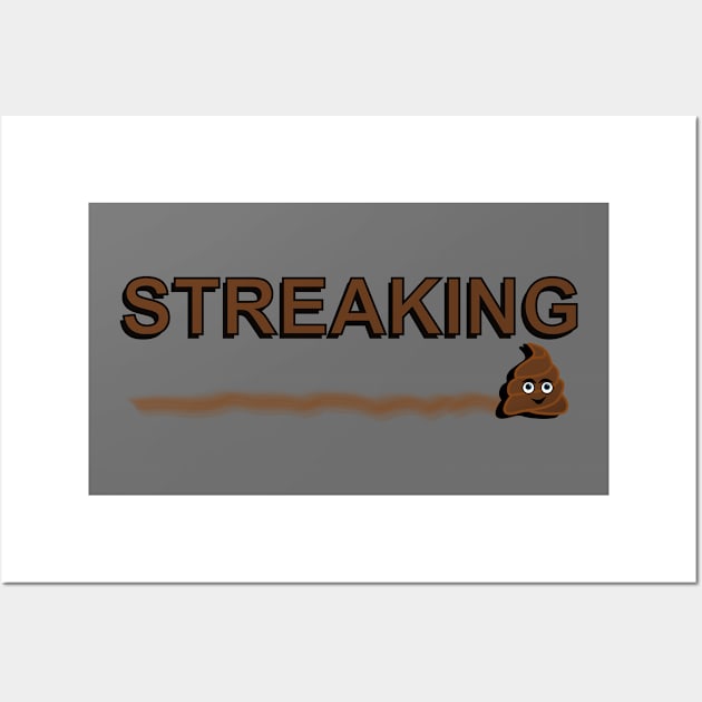 Streaking! Wall Art by emojiawesome